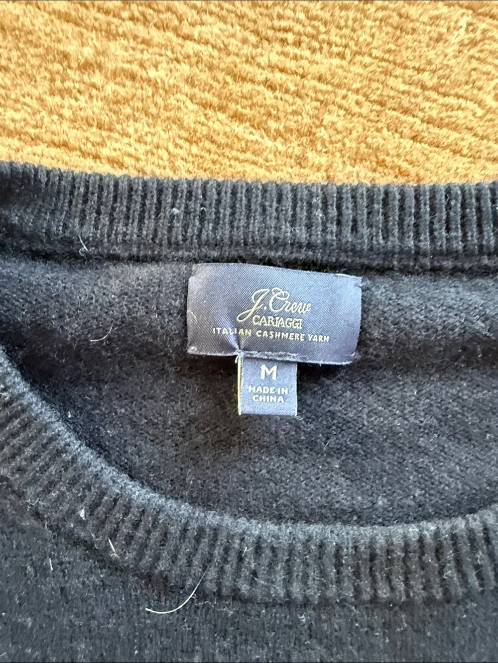 J. Crew 100% Cashmere Men’s Crewneck Sweater - Dark Navy